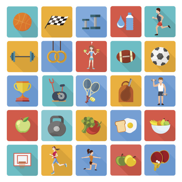 运动图标套装图片下载