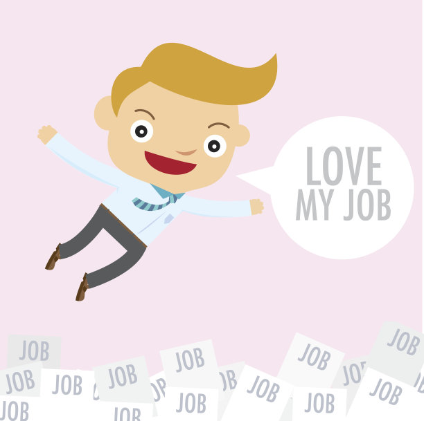 商人爱工作快乐图片下载