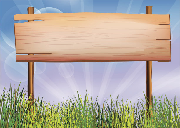木制的空标牌图片下载