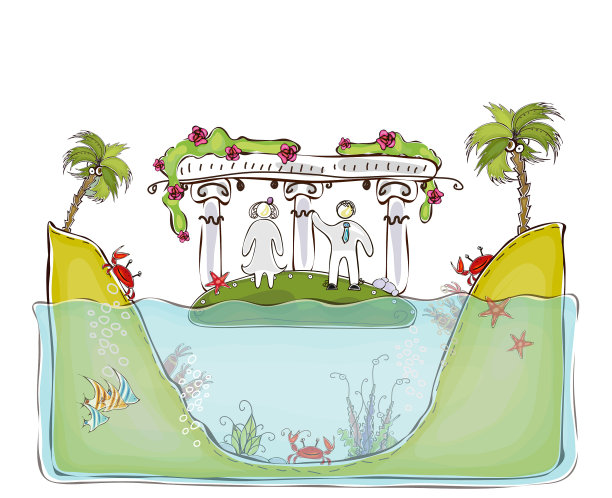 蜜月岛，旅行背景图片下载