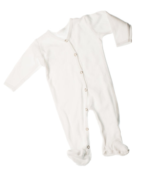 棉花婴儿睡眠隔离在白色背景图片下载