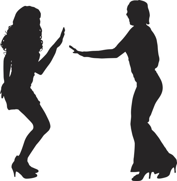 一个女人的矢量剪影。图片下载