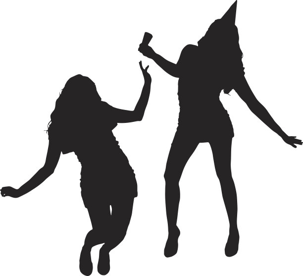 一个女人的矢量剪影。图片下载