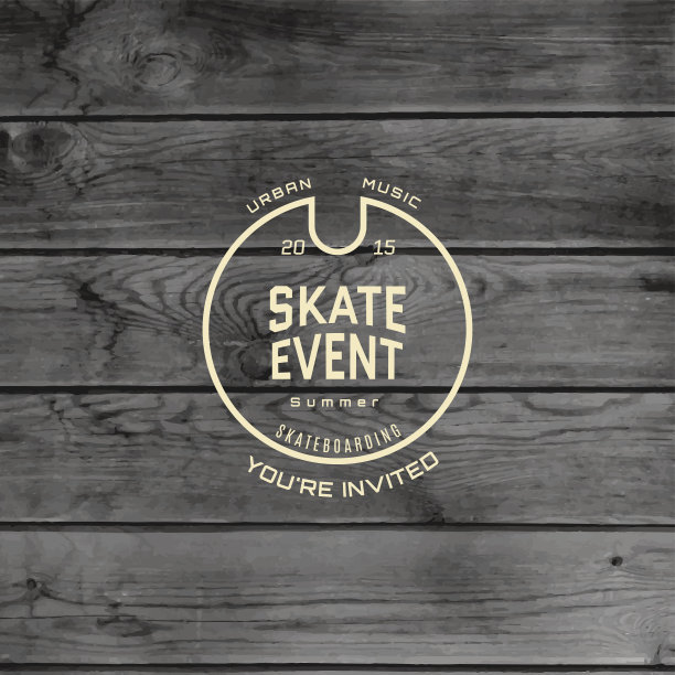 滑板活动徽章，标志和标签的任何用途图片下载