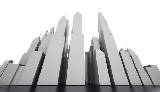 黑白城市概念图片下载