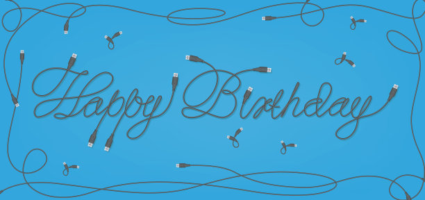 生日快乐字体设计图片下载