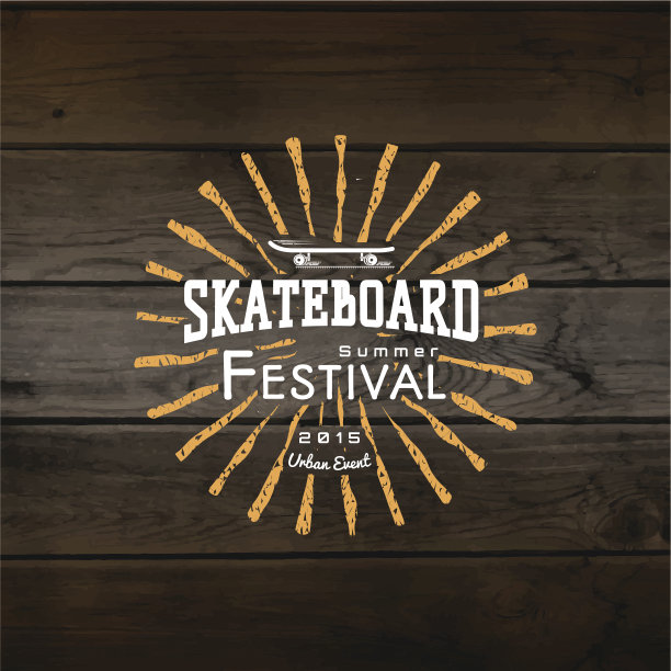 滑板徽章，标志和标签的任何用途图片下载