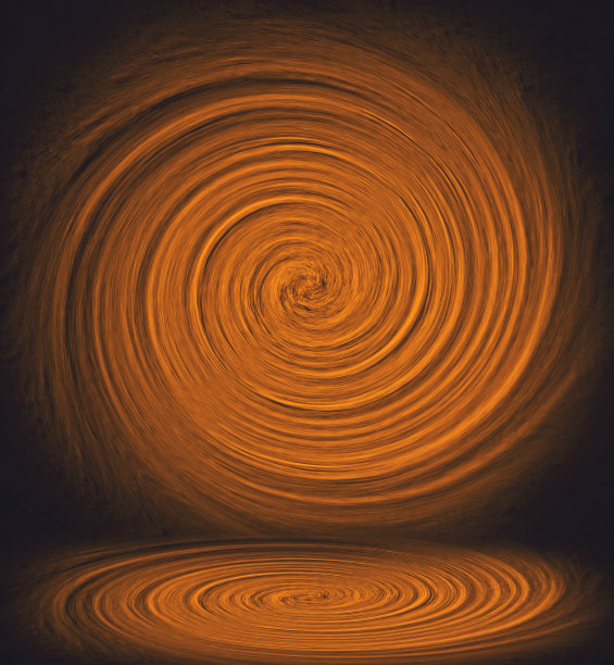 橙色旋转室内图片下载