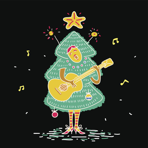 圣诞树服装图片下载