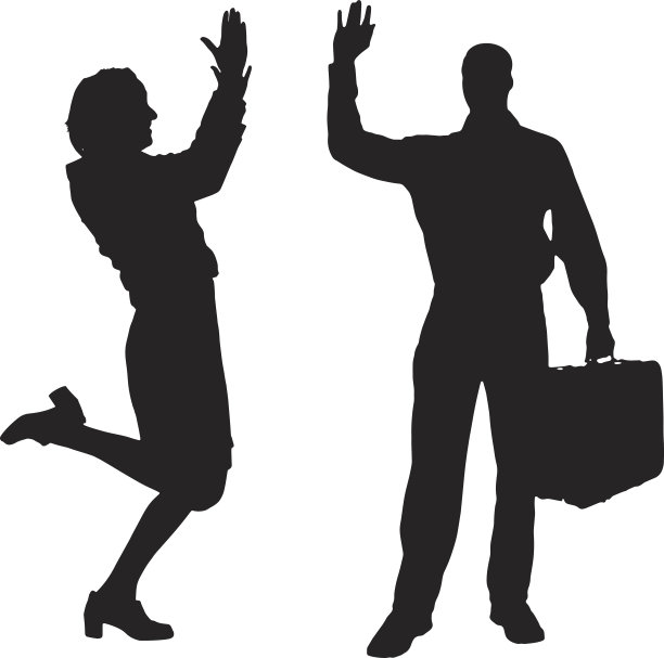 一个人的矢量剪影。图片下载