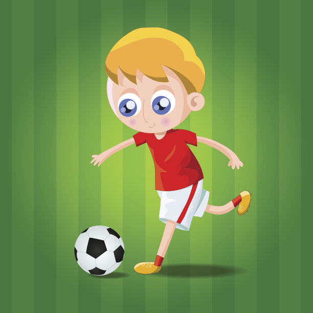 足球运动员踢足球图片下载