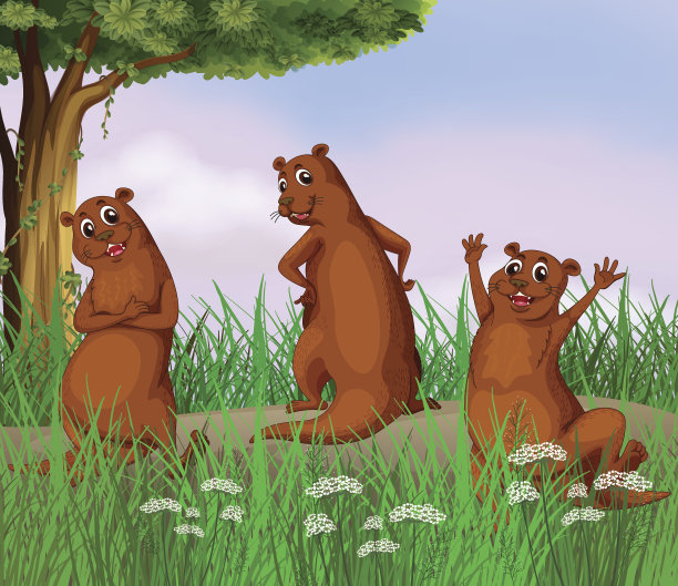 路上有三只野兽图片下载