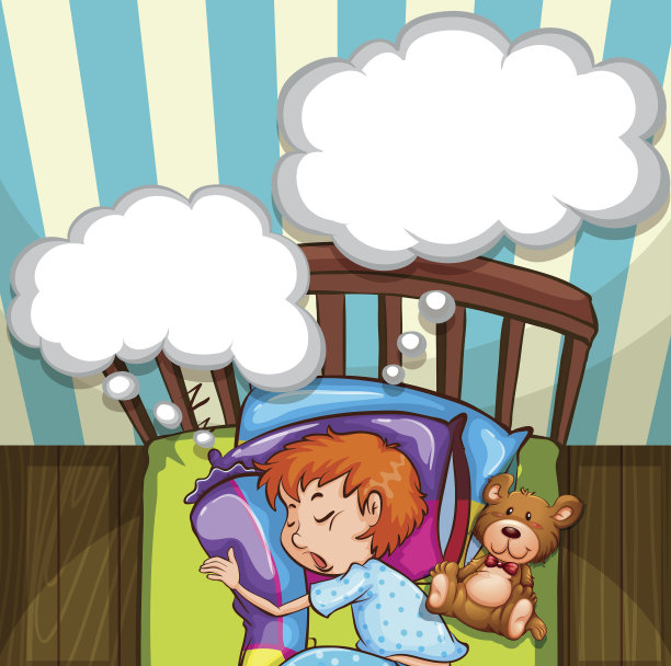 男孩睡在床上图片下载