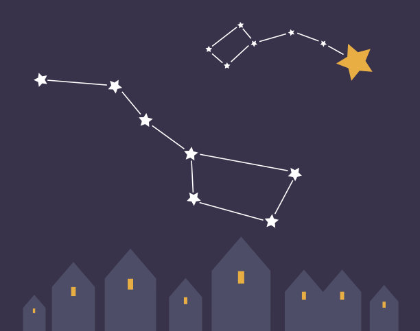 晚上的风景素材图片