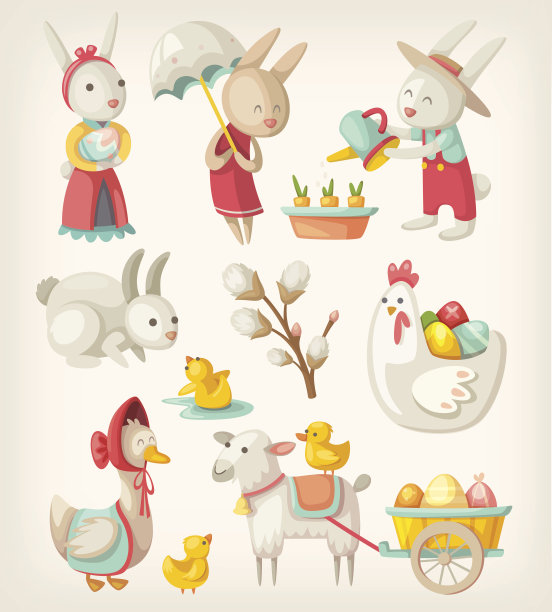 复活节的动物图片下载