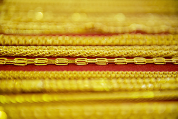 收藏黄金项链。图片下载