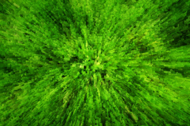 绿草背景与3D挤压效果图片下载