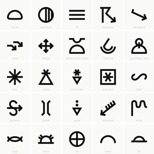 气象符号图片下载