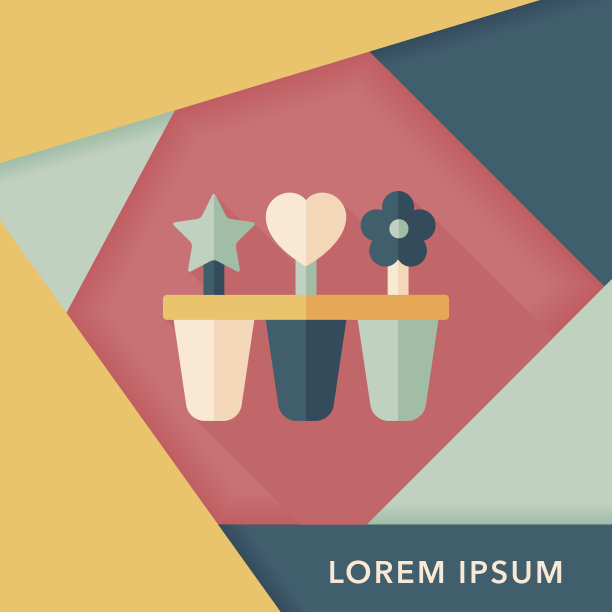 厨房制冰机扁平图标与长影子，eps10图片下载