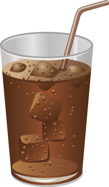 一杯加冰的可乐图片下载