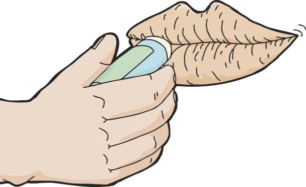 使用润唇膏图片下载