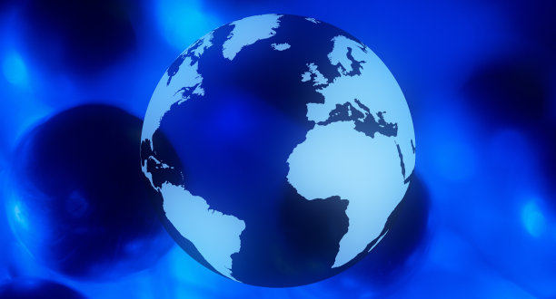 全球商业深蓝色概念背景图片下载