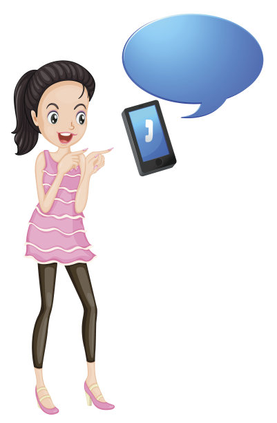 有手机的女孩图片下载