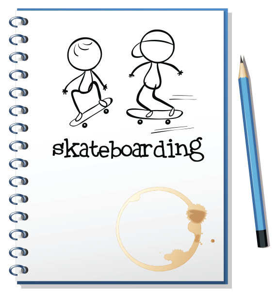 封面上有两个人在玩滑板图片下载