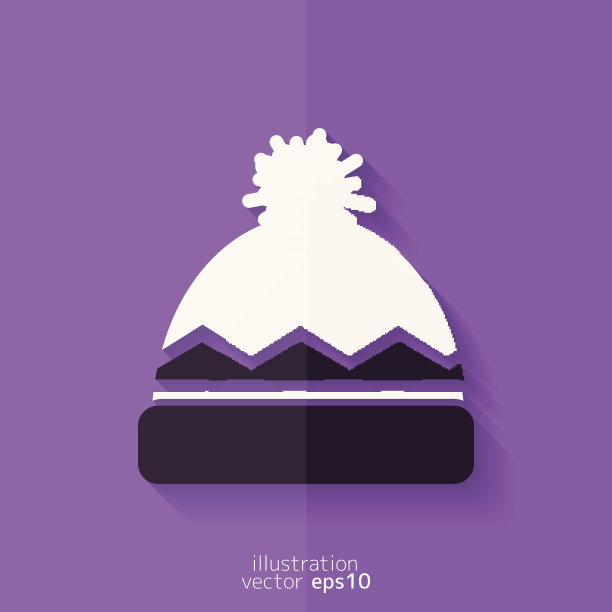 冬季滑雪板帽图标图片下载