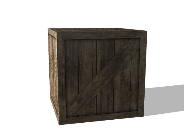 孤立的木箱图片下载