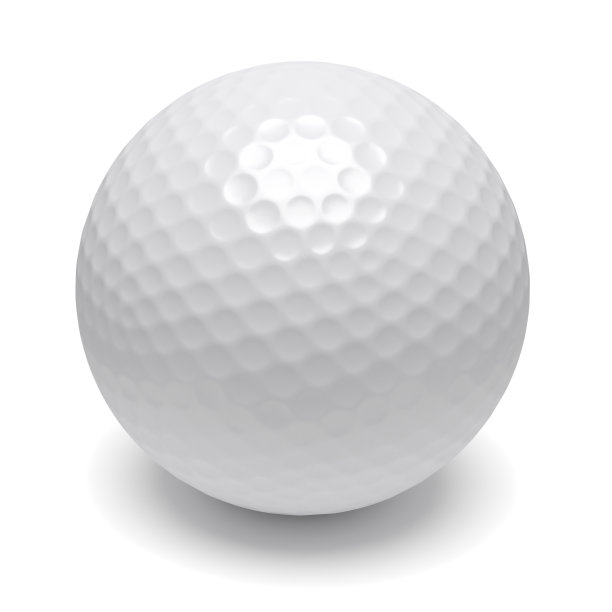 带有白色阴影的高尔夫球图片下载