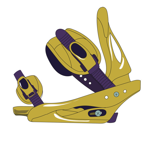 滑雪板绑定图片下载