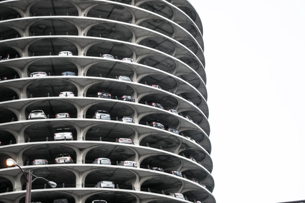 空中码头城市的停车场图片下载