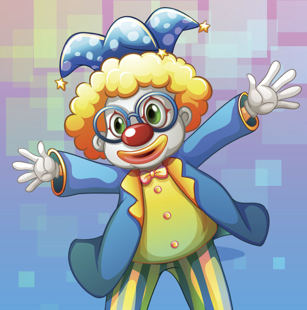 穿着彩色服装的小丑图片下载