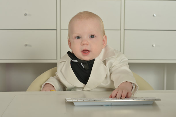 小商人和电脑图片下载