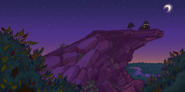 山屋夜景图片下载