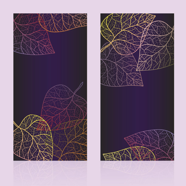 摘要模板卡与秋叶。图片下载