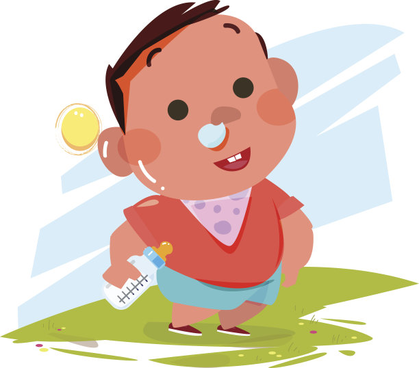 男孩子的性格和婴儿奶瓶图片下载