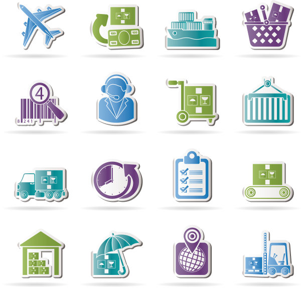 货物，物流和航运图标图片下载