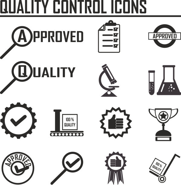 质量控制图标。矢量插图EPS10图片下载