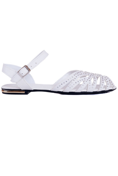 女人的夏天凉鞋。孤立的图片下载