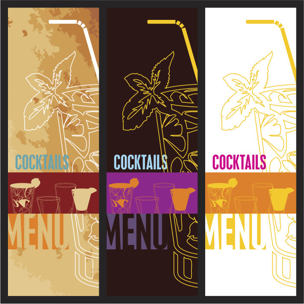 鸡尾酒菜单图片下载