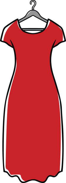 红色的裙子图片下载