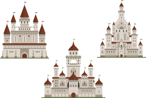中世纪的皇家城堡和宫殿图片下载