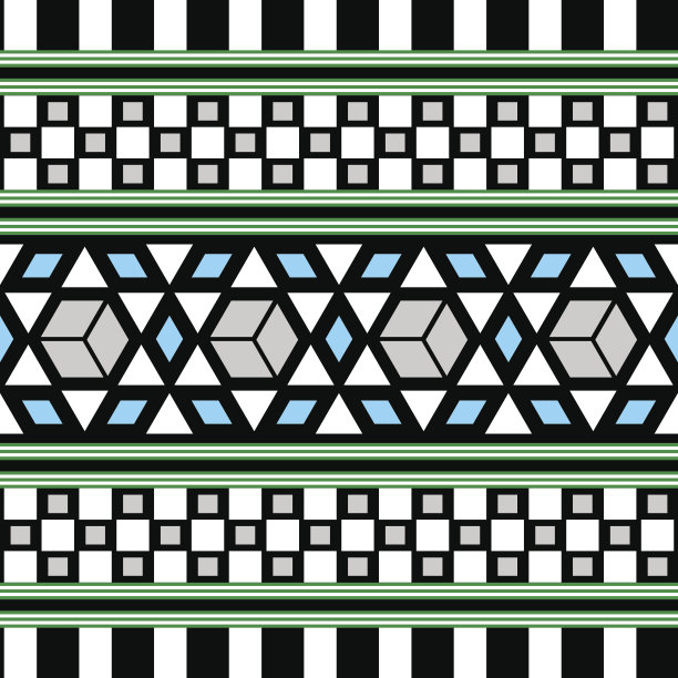 部落无缝模式。种族背景矢量图片下载