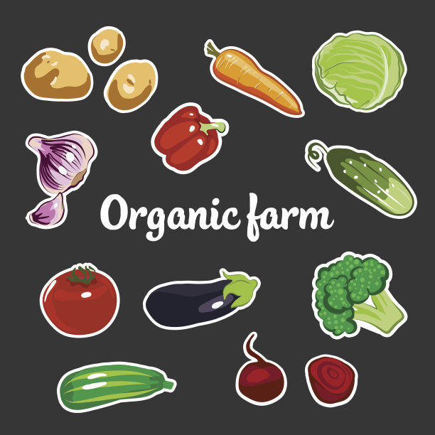 收集病媒蔬菜贴纸图片下载