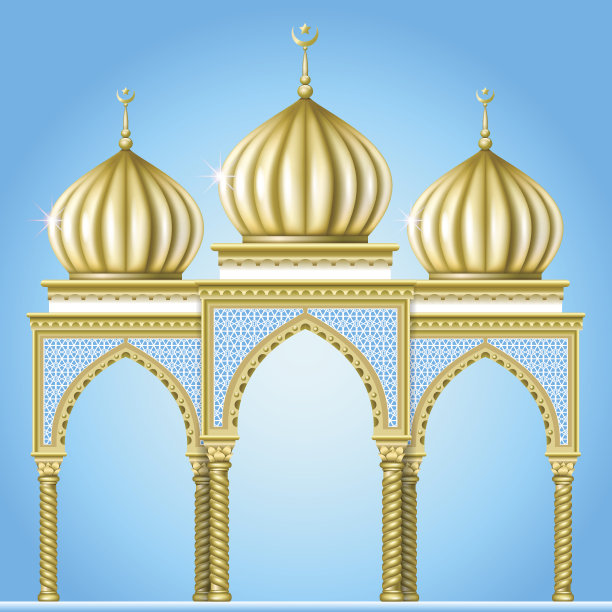 东方风格的凉亭图片下载