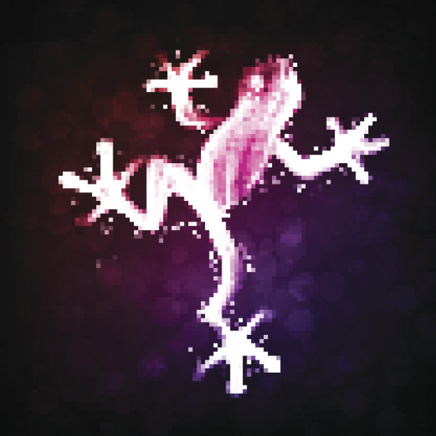 霓虹灯抽象的青蛙图片下载