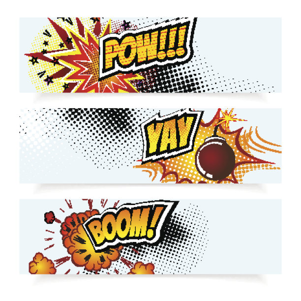 波普艺术漫画书矢量插图。设计元素。爆炸的炸弹图片下载