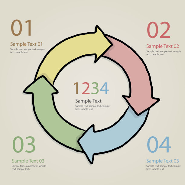 圆形图表元素图片下载
